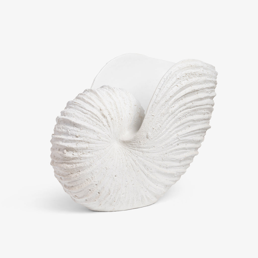 White Conch Shell Sculpture