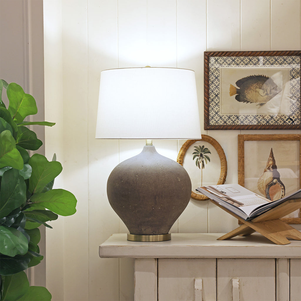 Concrete Lamp with Shade