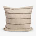 Cotton Stripe Cushion Cover Beige Front