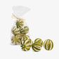Whole Dried Green Orange Decorations Front View