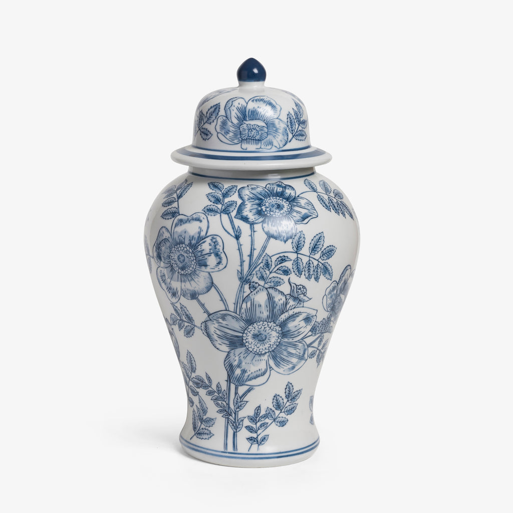 Dynasty Ginger Jar Blue Flower 35cm