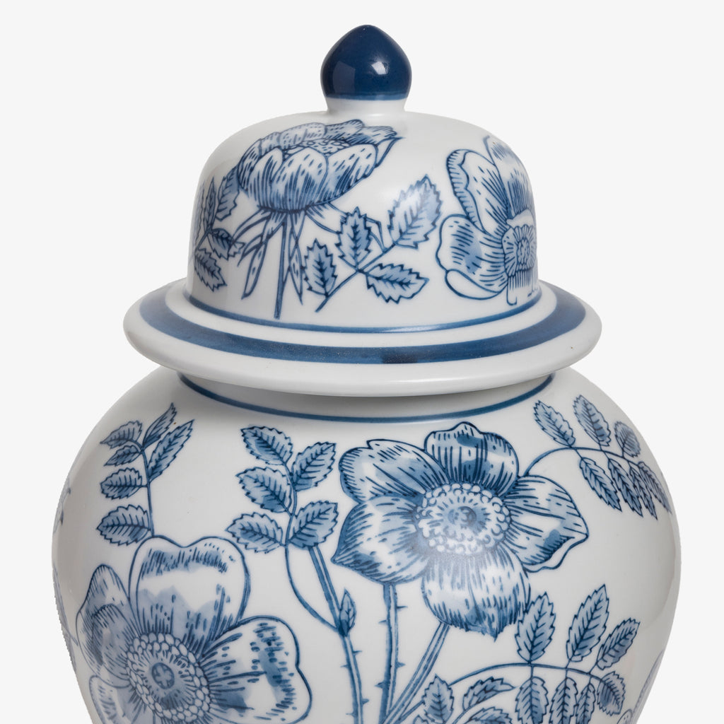 Dynasty Ginger Jar Blue Flower 35cm