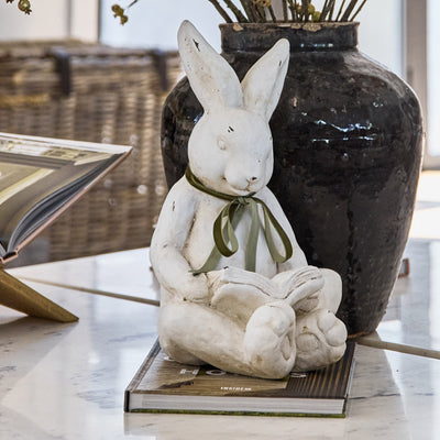 Easter Bunny On Coffee Table Close Up