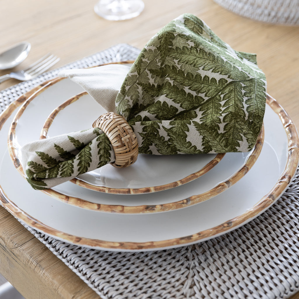 Fern Leaf Napkin Styled