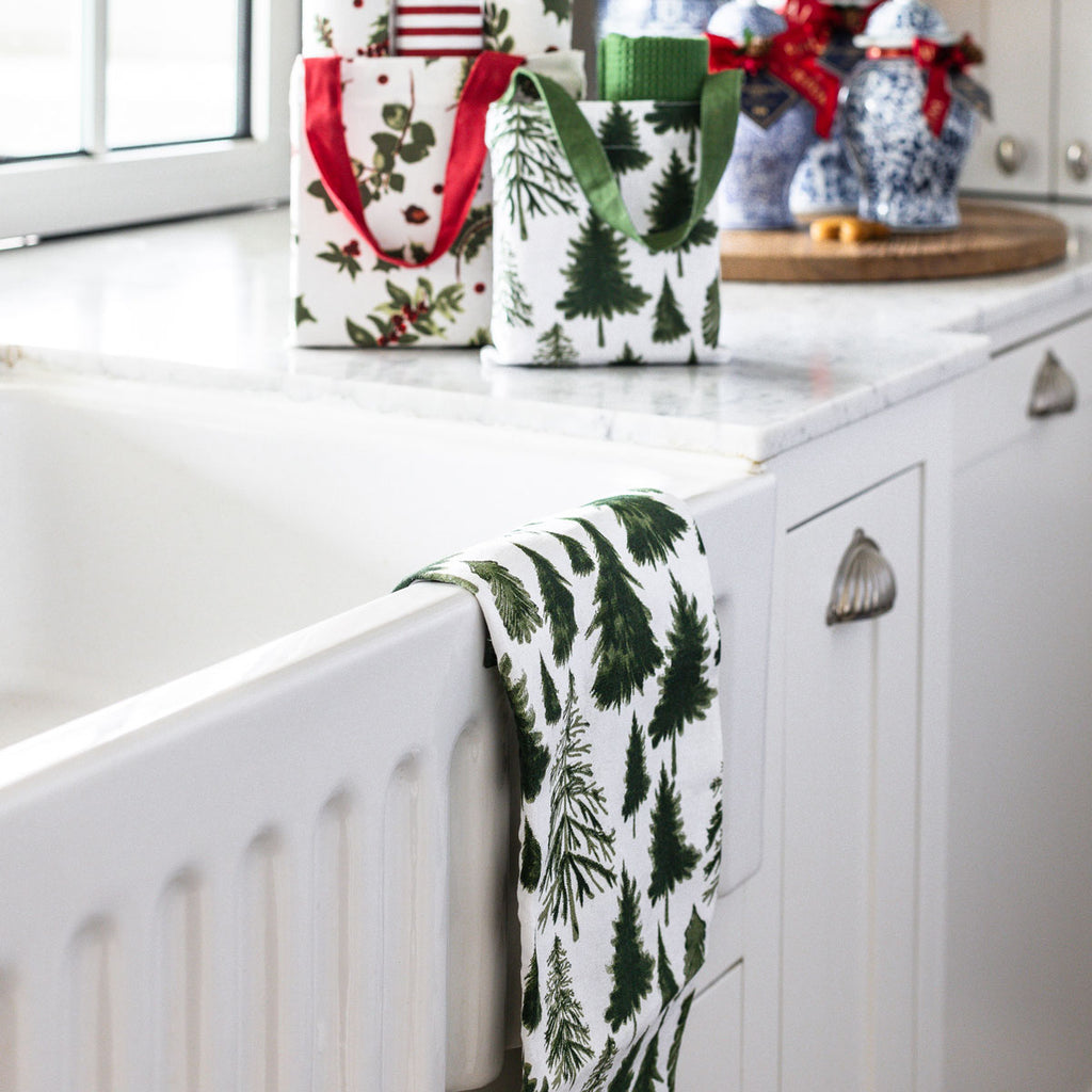 Festive Fir Tea Towels Set Of Two Styled