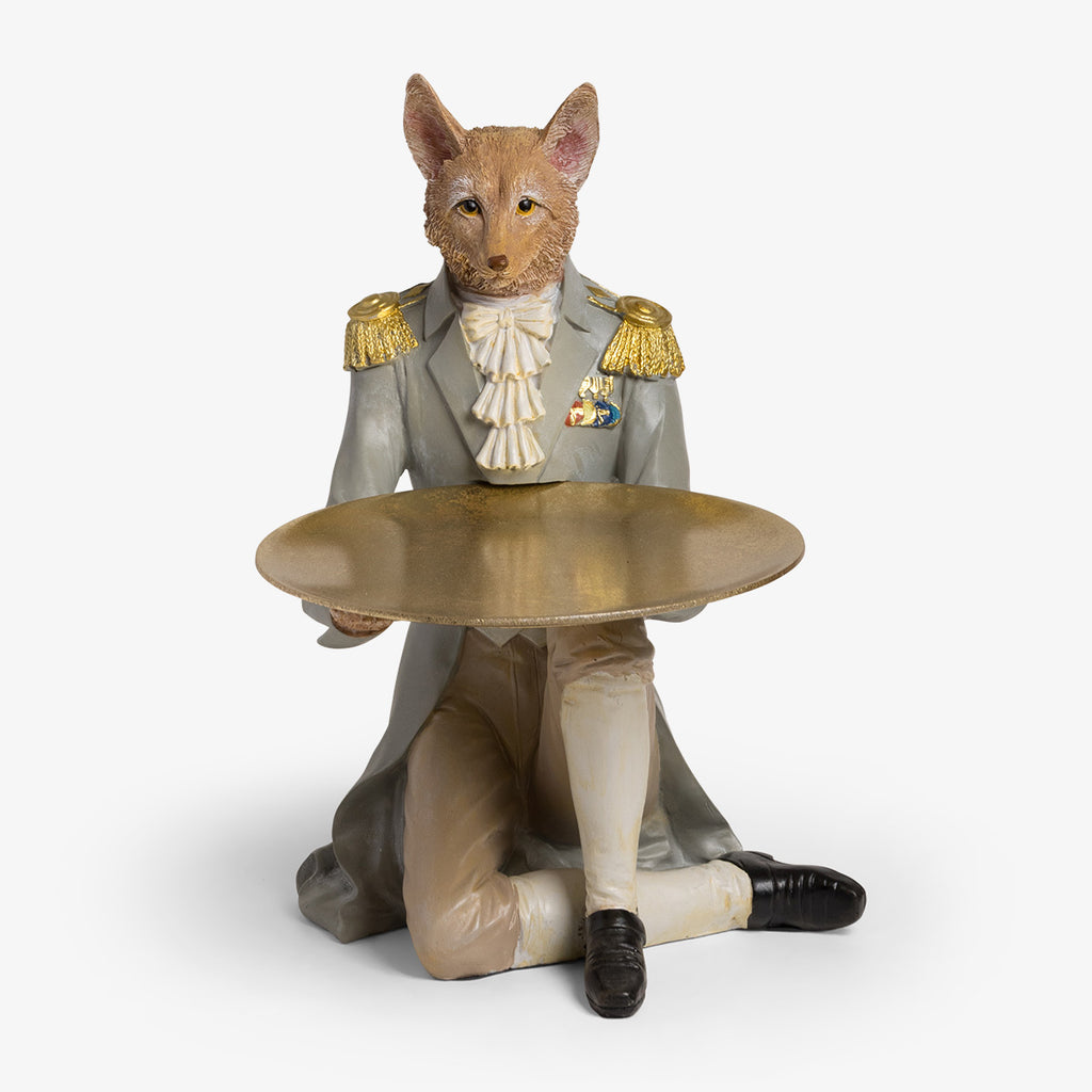Clinton Fox Sitting With Plate