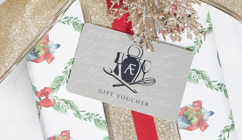 Gift card styled for christmas