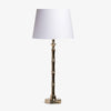 Gold Bamboo Style lamp White Shade