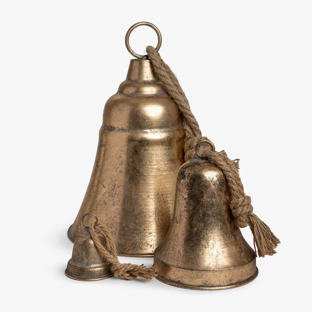 Gold Metal Bells Grouped