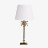 Palm Lamp (Gold Small) With White Shade