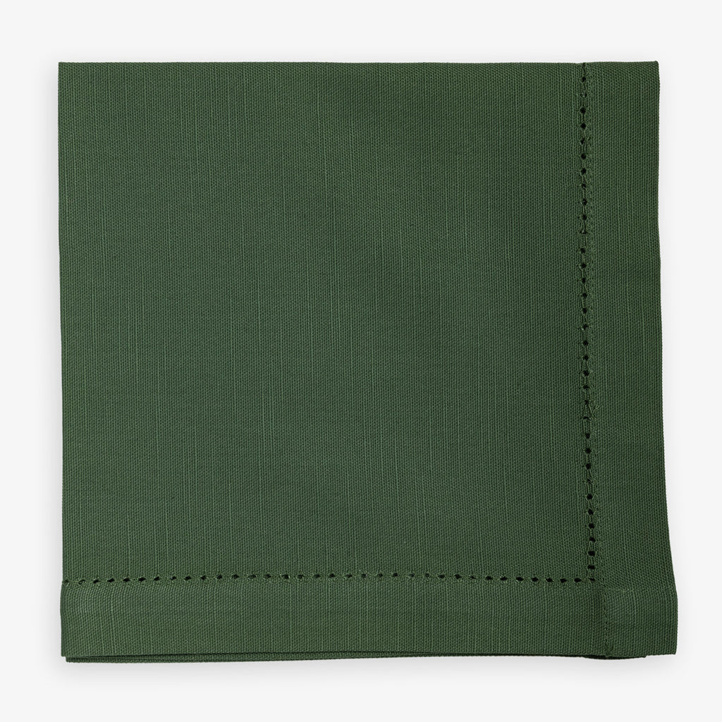 Green Hemstitch Napkins Set Of Four Top