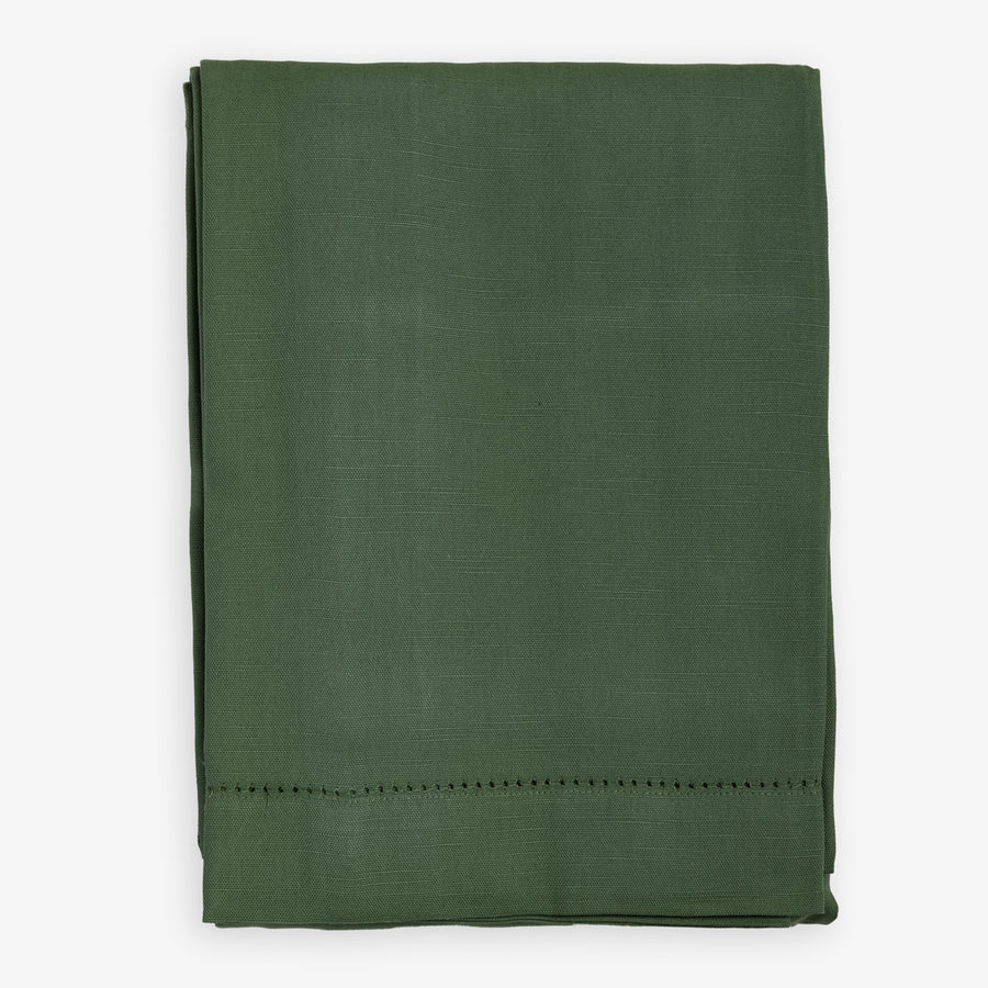 Green Hemstitch Tablecloth Front