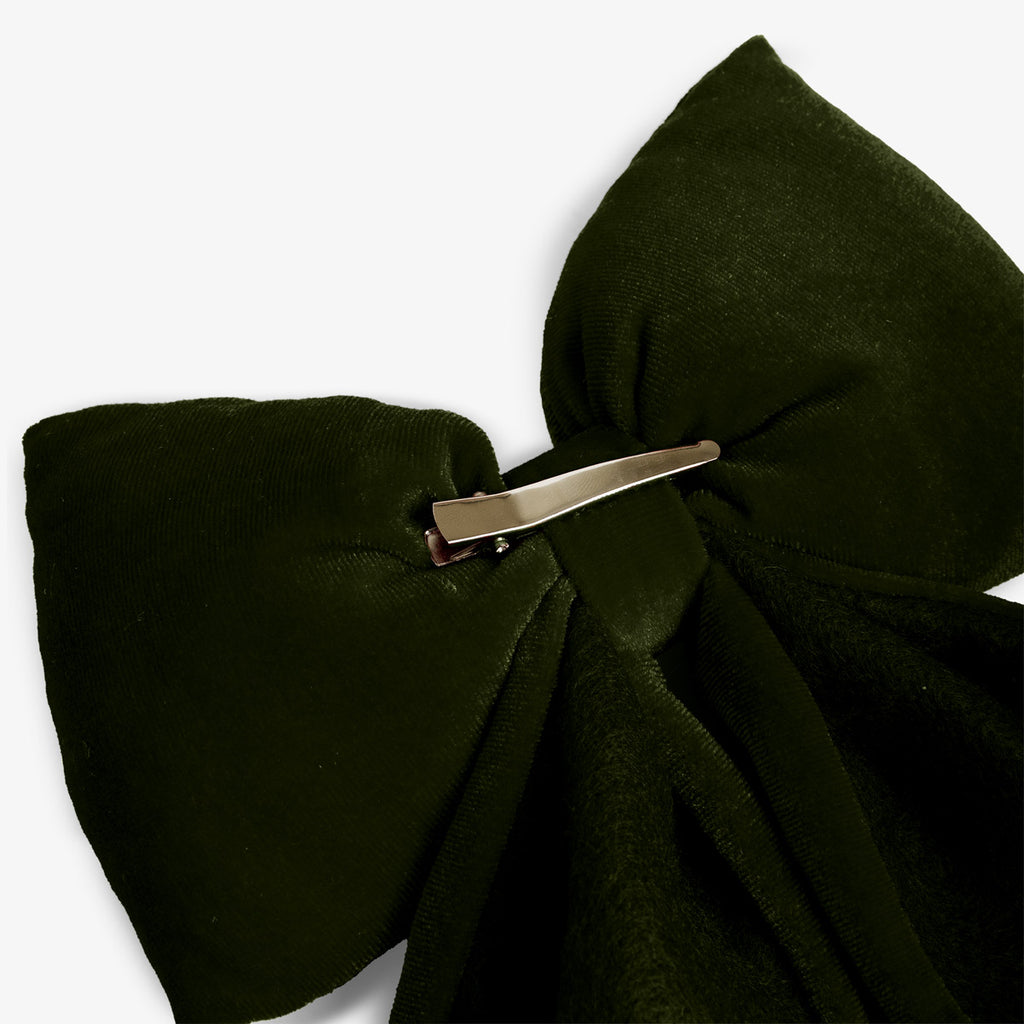 Velvet Bow (Green) Back