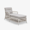 Hampton Outdoor Chaise Lounge Ecru With White Front