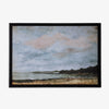 Headland Landscape Print in Woven Rattan Frame Front