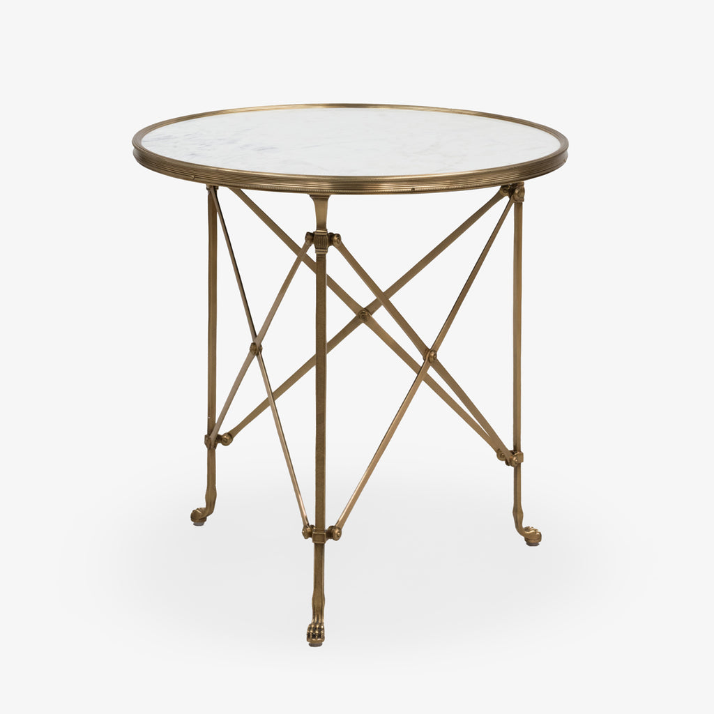 Hepburn Brass & Marble Side Table