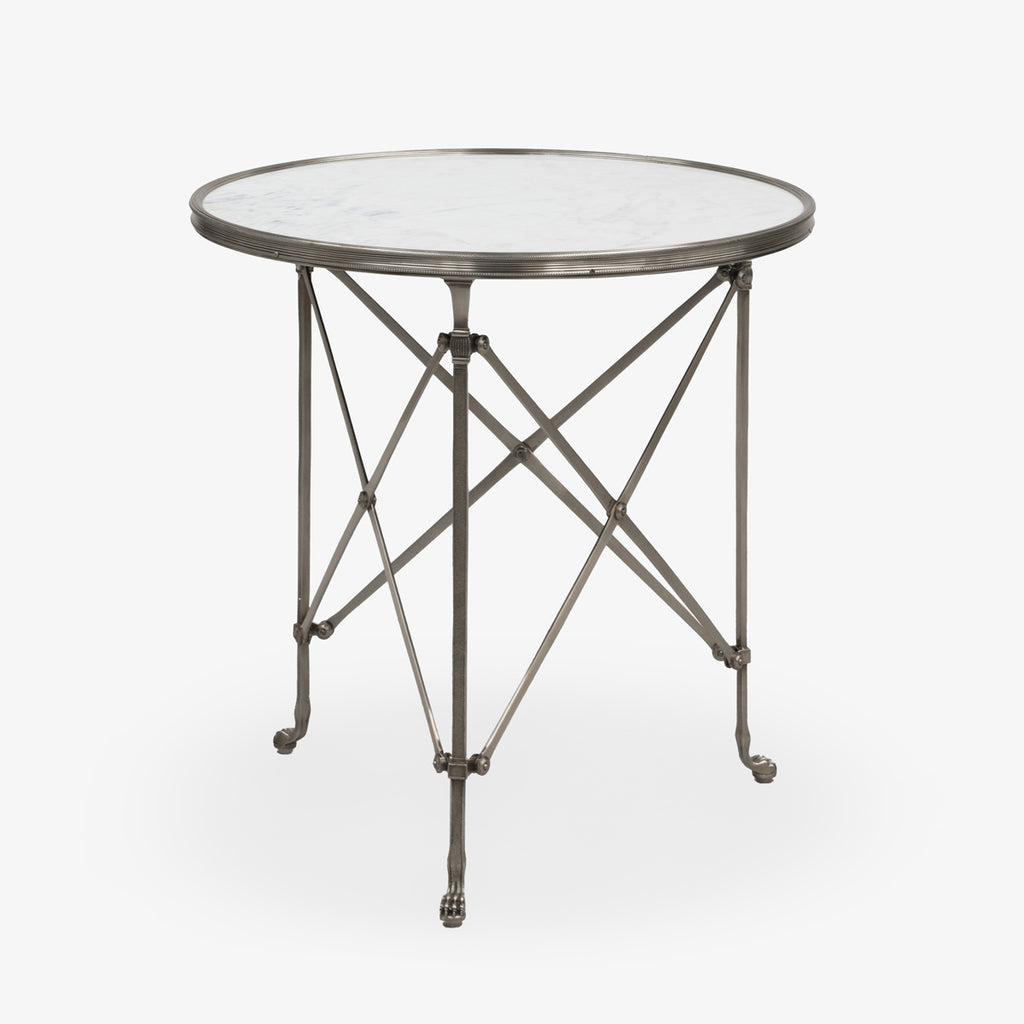 Hepburn Silver & Marble Side Table