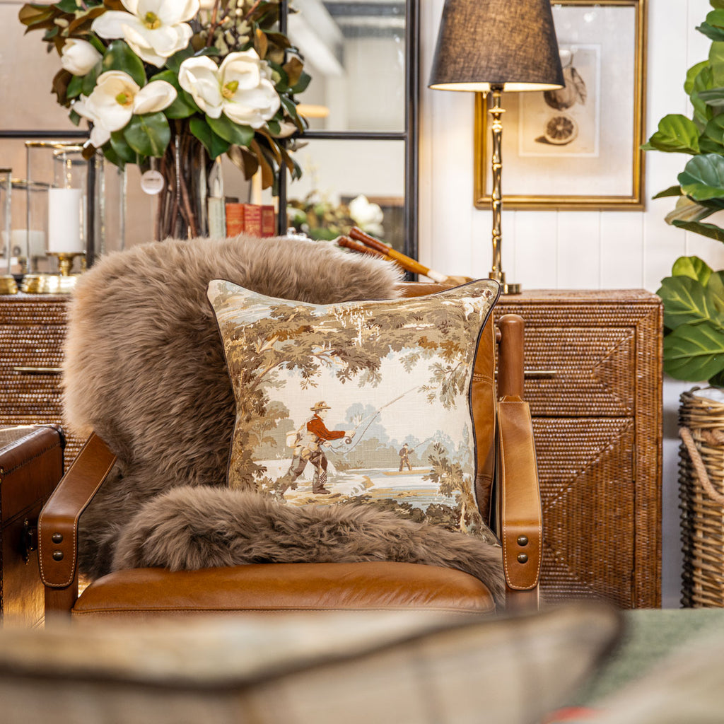 fishing-linen-cushion styled