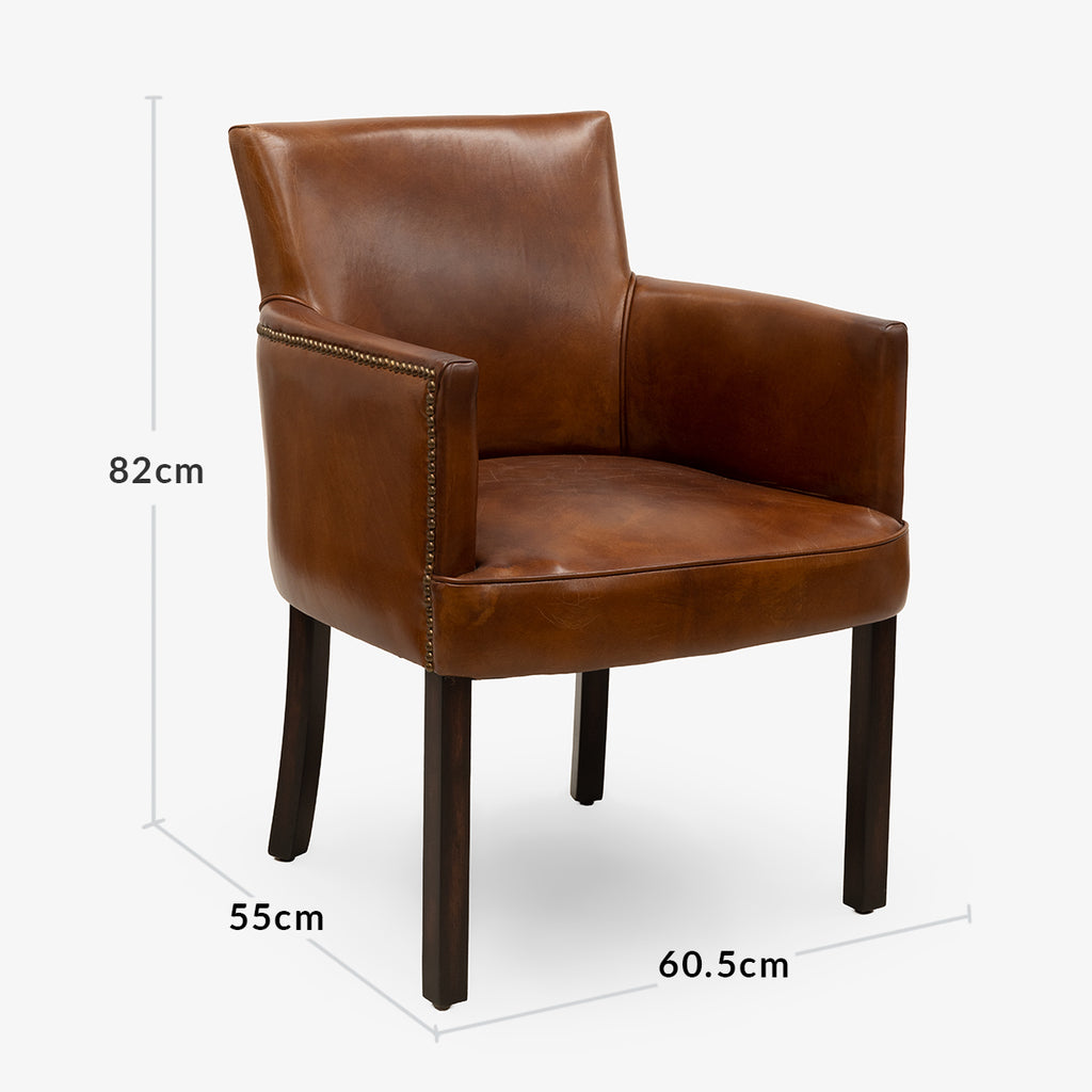 Danbury Leather Dining Chair