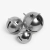 Jingle Bells Round Silver Grouped