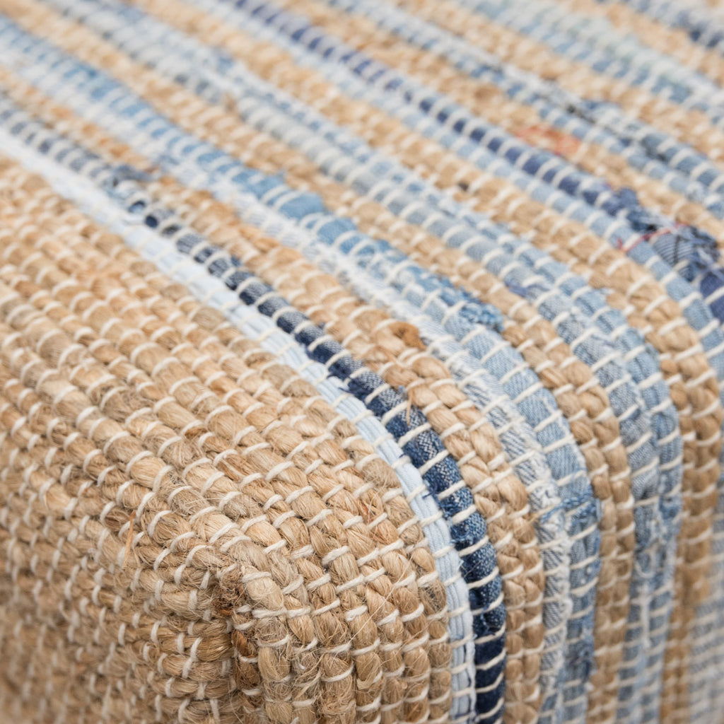 Jute & Denim Ottoman