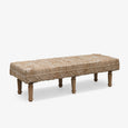 Jute & Wool Bedstool Natural Front