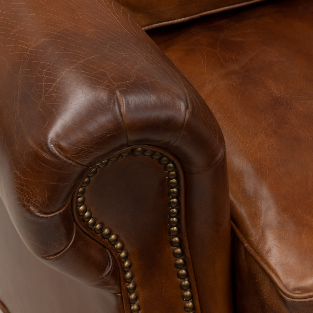 Danbury Leather Armchair Wide