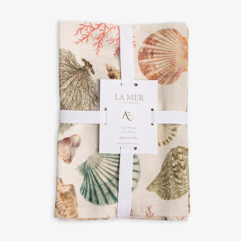 La Mer Napkins Set Of Four Front