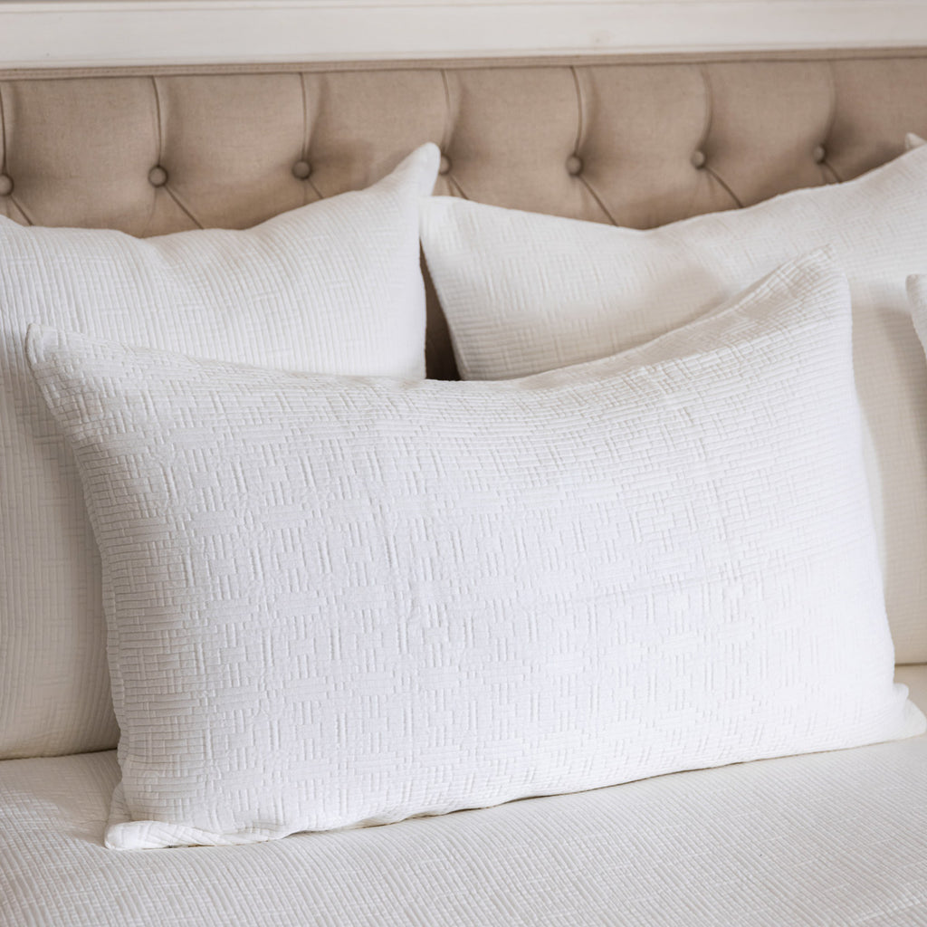 Lianto Sham Pillowcase White 50 x 75cm Styled