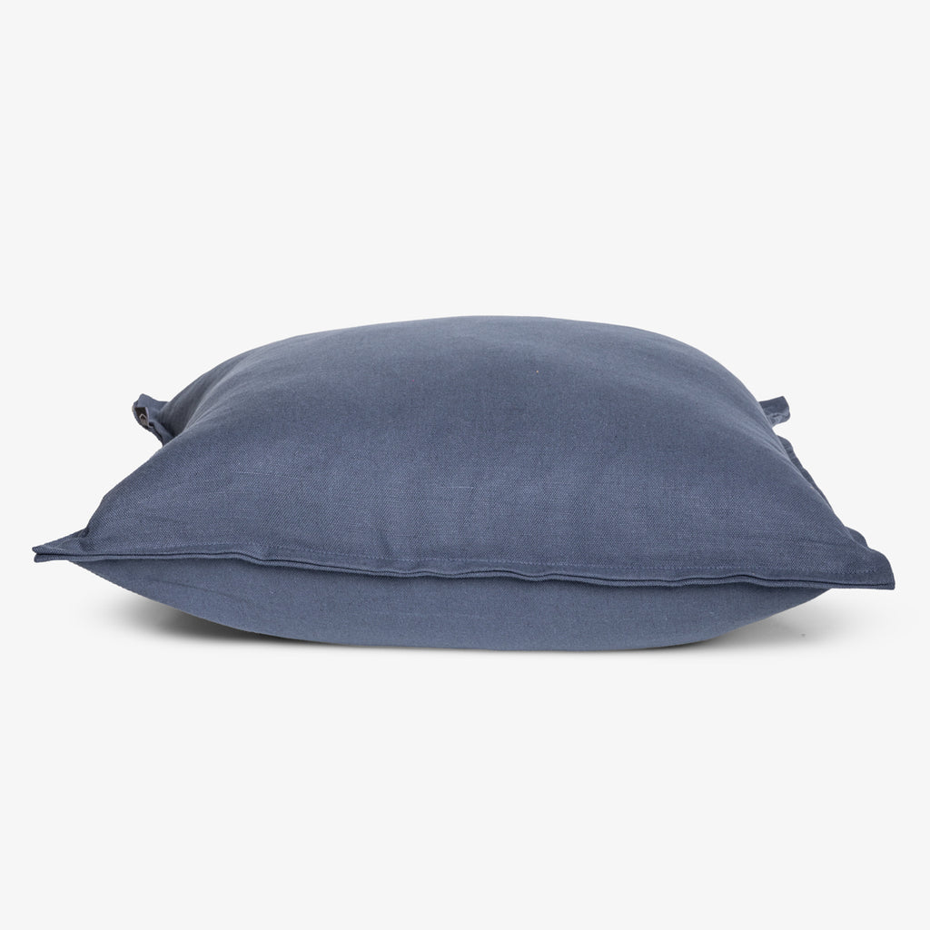 Lido Cushion Cover Indigo Blue Side