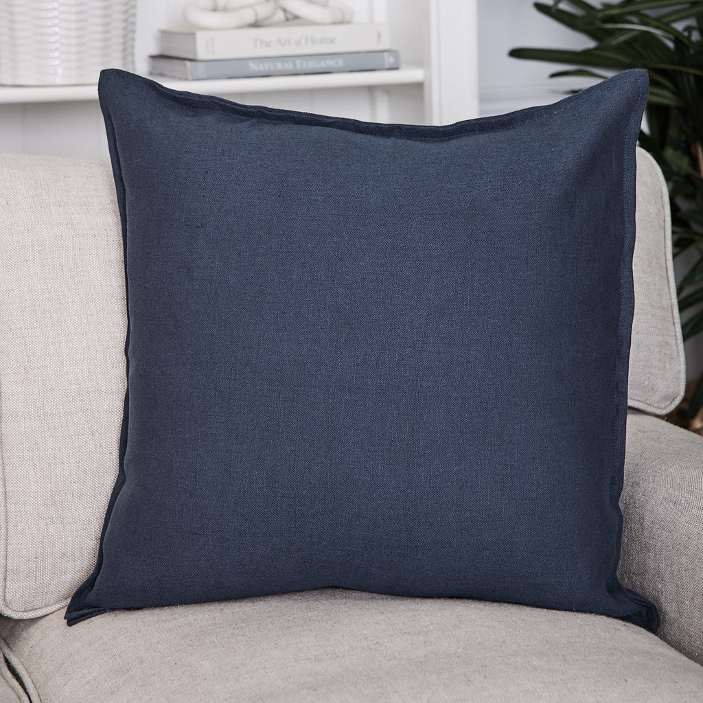 Lido Cushion Cover Indigo Blue Styled