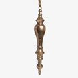 Long Metal Ornament Gold Front