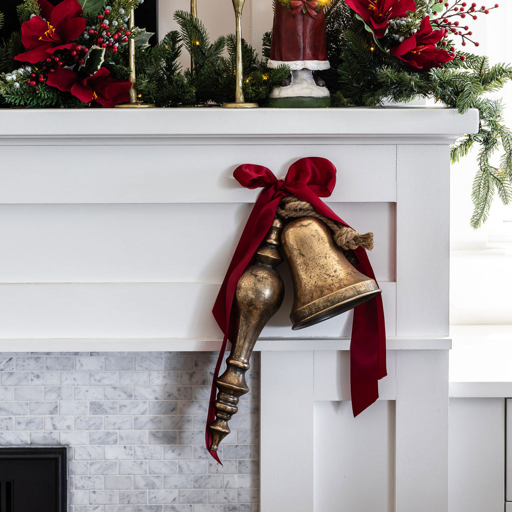 Giant Long Metal Hanging Ornament (Gold) Styled
