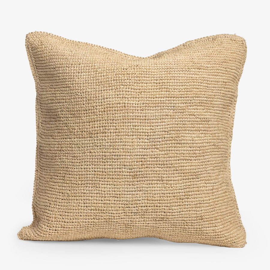 Madagascar Natural Raffia Cushion Cover 45x45cm