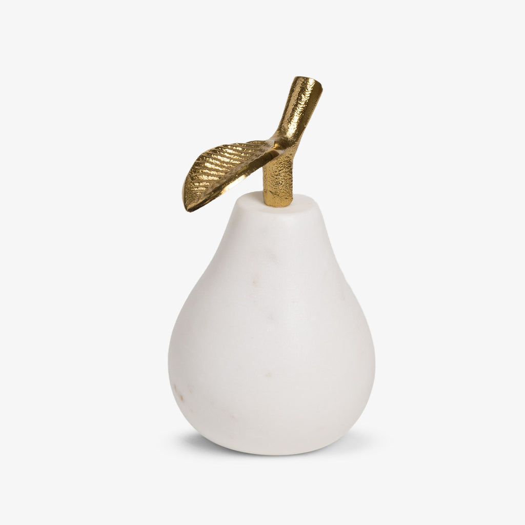 Marble & Brass Pear