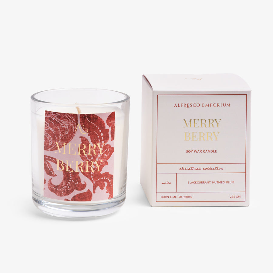 Merry Berry Candle Front