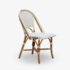 Natural White Side Chair St. Tropez Front