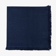 Navy Fringed Napkin Front