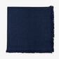 Navy Fringed Napkin Front