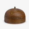 Rattan Food Cloche Dome Brown Front