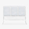Rattan Indies Bedhead White Custom Ocean Fan Panels Front