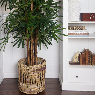 Kubu Rattan Log Baskets Styled