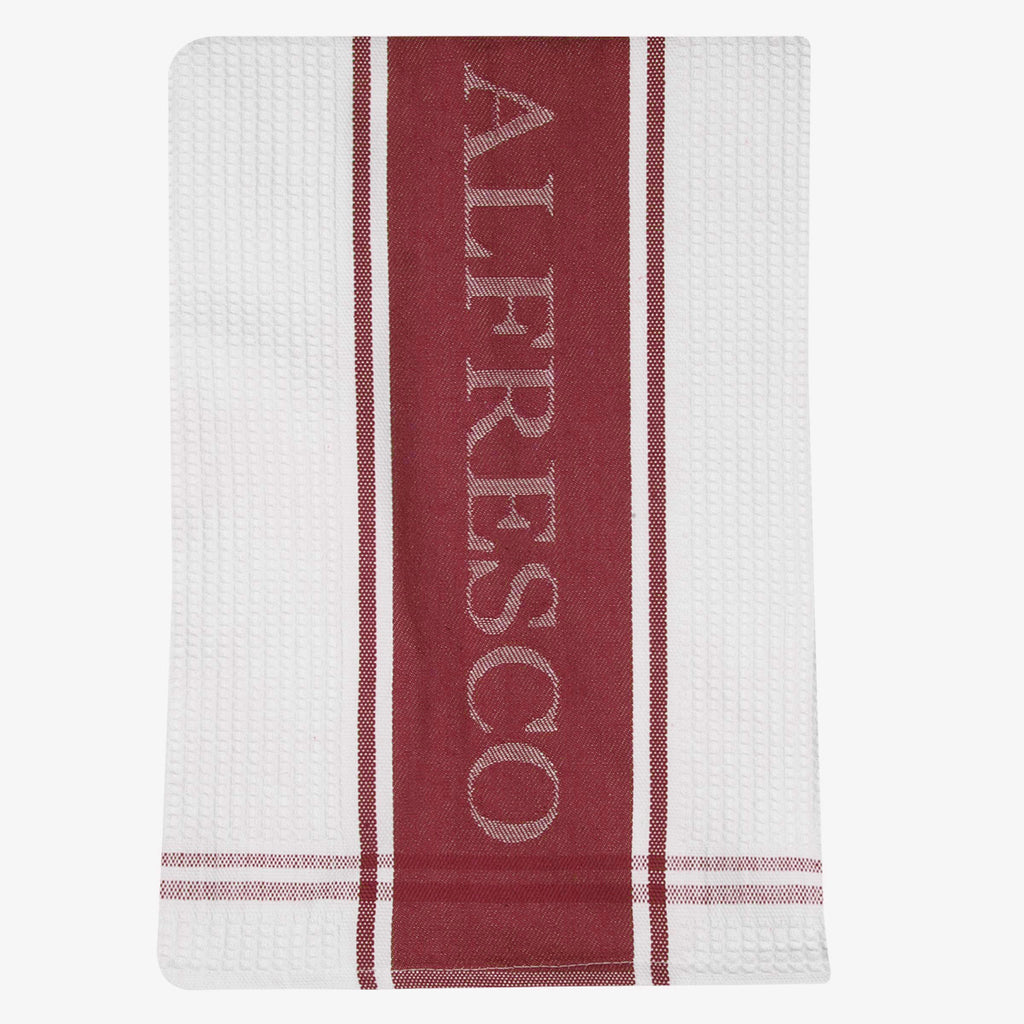 Alfresco Emporium Tea Towel Red