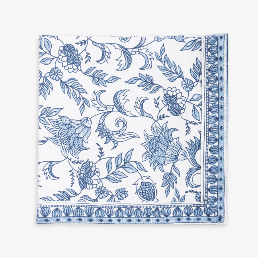 Royal Garden Napkin Blue Front