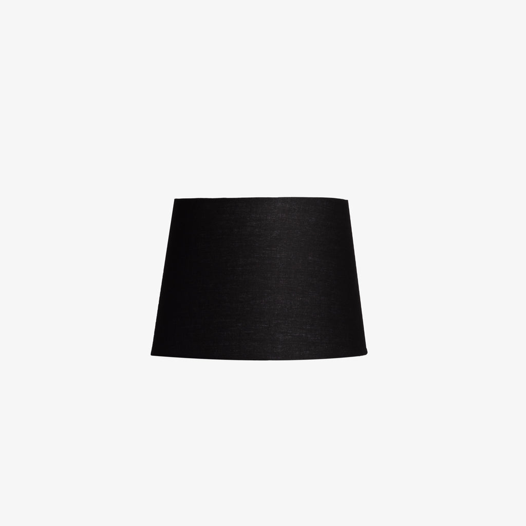 Black lampshade on a white background
