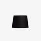 Black lampshade on a white background