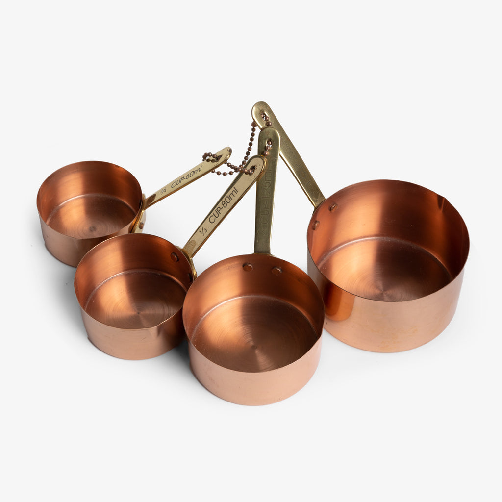 Copper Measuring Cups Set Of Four