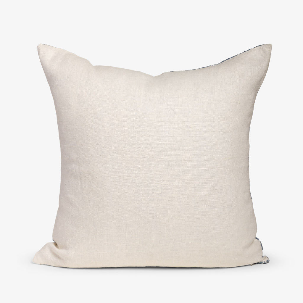 Ananas Linen Cushion Cover Ocean Midnight Back