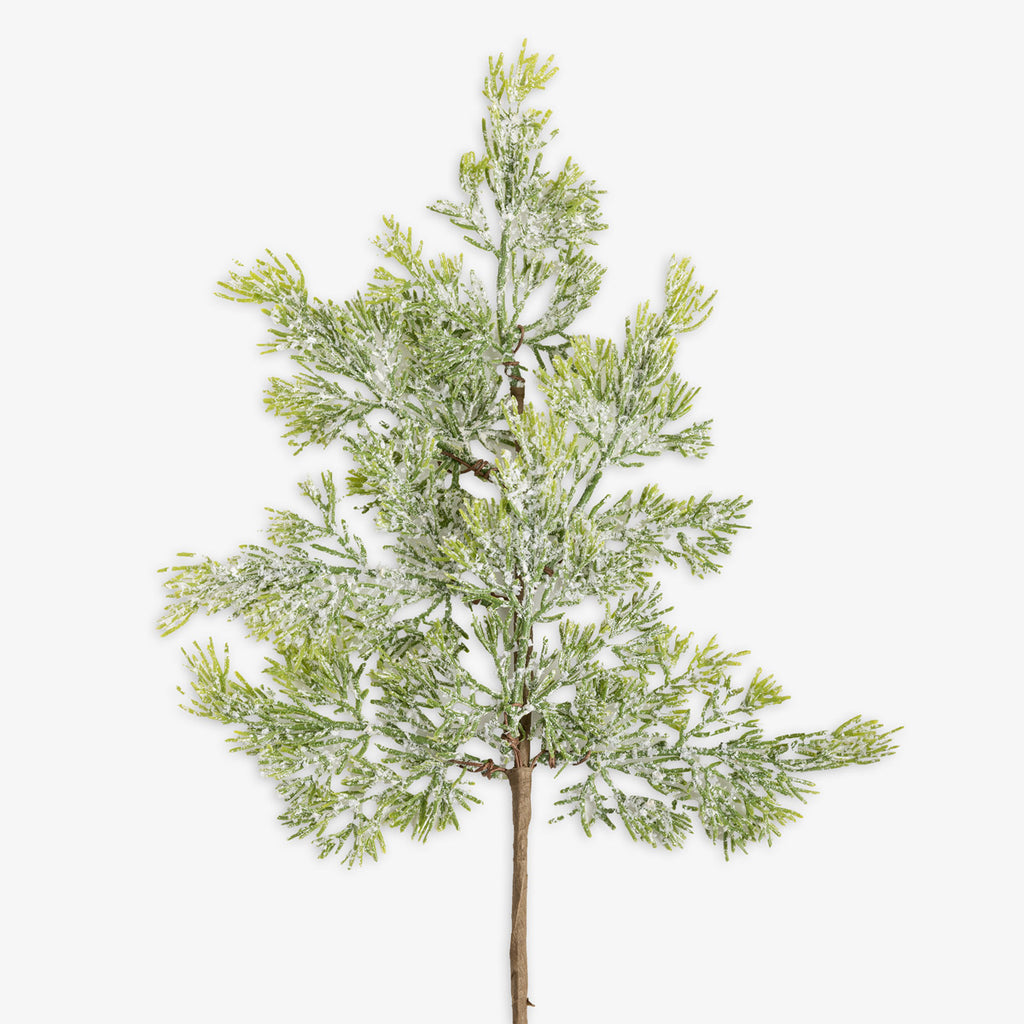 Silver Glitter Leaf Pick Front