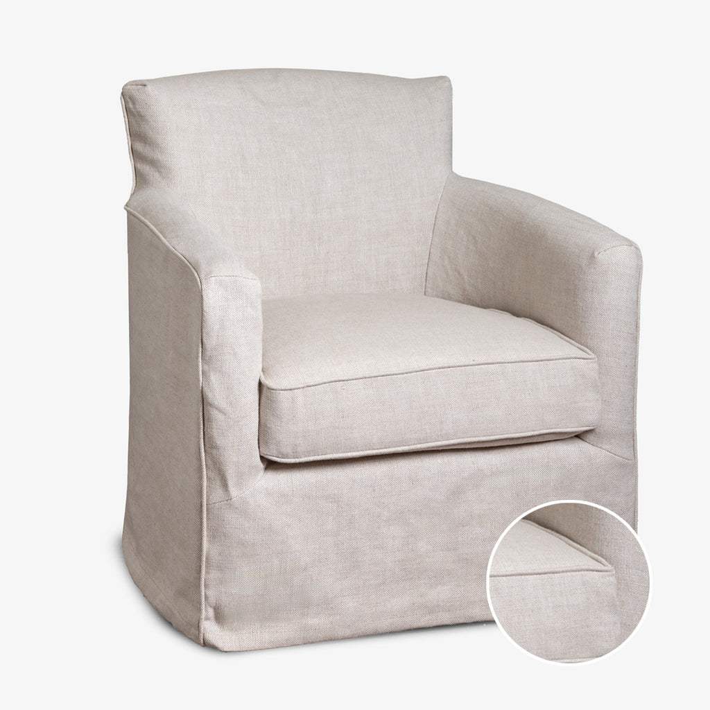 Slipcover: Eloise Swivel Armchair (Boucle)